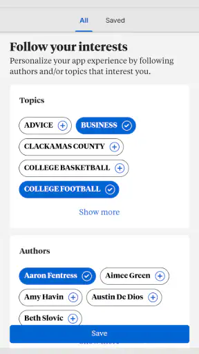 The Oregonian screenshot