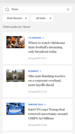 The Oregonian screenshot