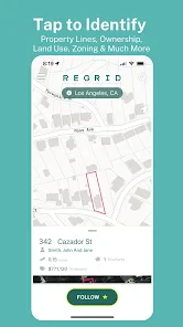 The Regrid Property App screenshot