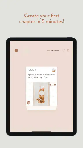 The Short Years Baby Book screenshot
