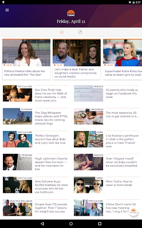 TODAY screenshot