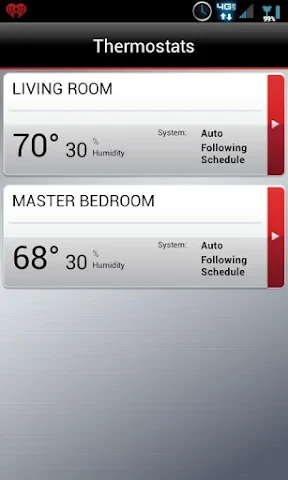 Total Connect Comfort screenshot