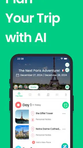 Tourist: AI Trip Planner screenshot