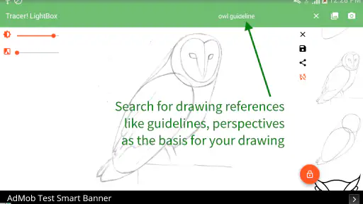 Tracer! Lightbox tracing app screenshot