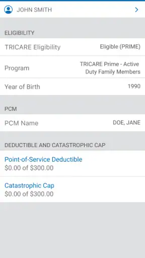 TRICARE East screenshot