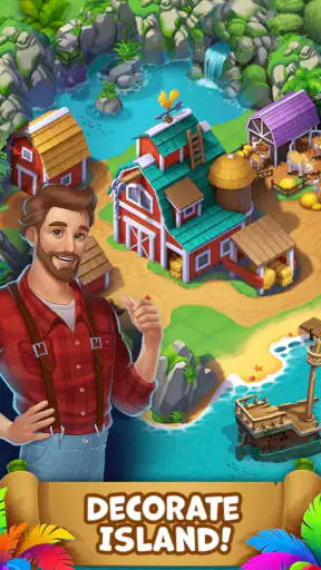 Tropical Merge: Merge game screenshot