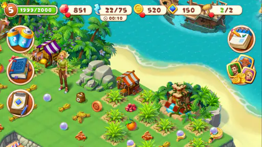 Tropical Merge: Merge game screenshot
