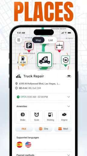 Trucker Guide: Truck Stops screenshot