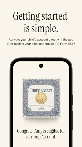 Trump Accounts: Official App screenshot