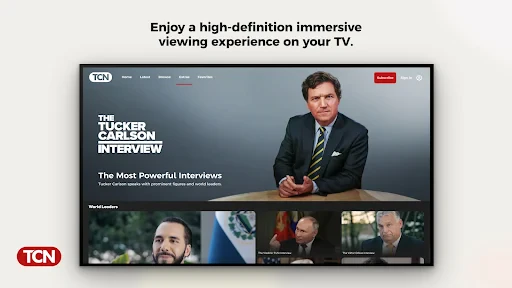 Tucker Carlson Network screenshot