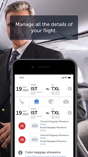 Turkish Airlines Flight Ticket screenshot