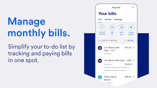 U.S. Bank Mobile Banking screenshot