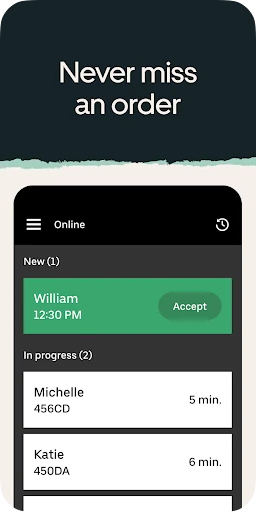 Uber Eats Orders screenshot