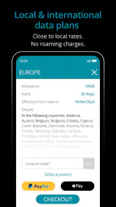 Ubigi: Travel eSIM & data plan screenshot
