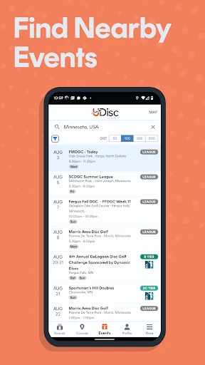 UDisc Disc Golf App screenshot