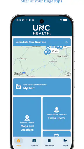 UNC Health screenshot