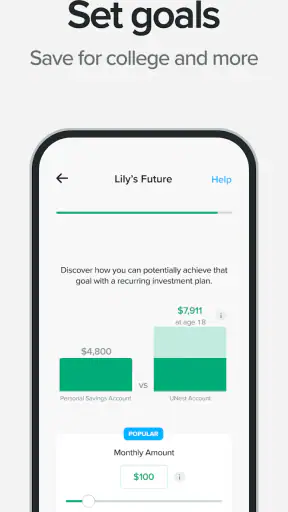 UNest: Invest & Save for Kids screenshot