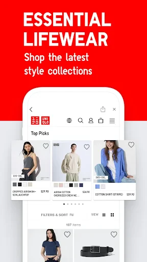 UNIQLO US - Clothes Shopping screenshot