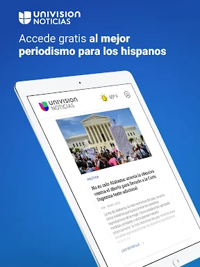 Univision Noticias screenshot
