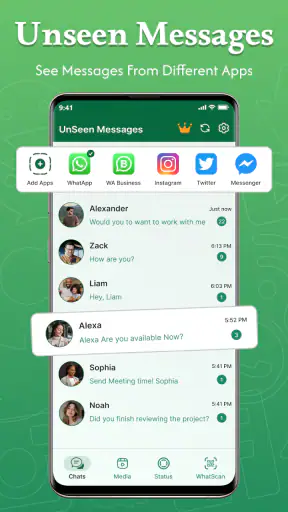 UnseenChat: View Deleted Msgs screenshot