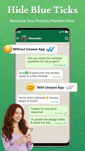 UnseenChat: View Deleted Msgs screenshot