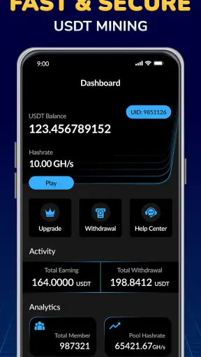 USDT Mining, Crypto USDT Miner screenshot