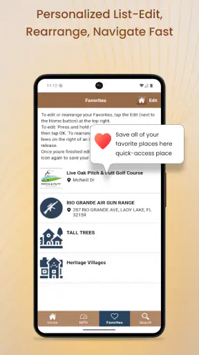Villages GPS screenshot