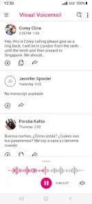 Visual Voicemail screenshot