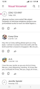 Visual Voicemail screenshot