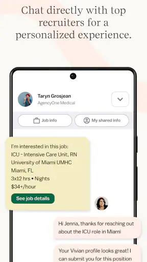 Vivian - Find Healthcare Jobs screenshot