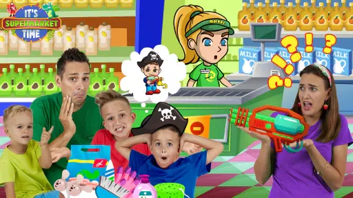Vlad & Niki Supermarket game screenshot
