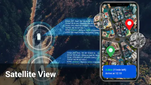 Voice GPS Map Navigation Route screenshot