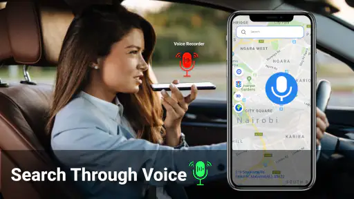 Voice GPS Map Navigation Route screenshot