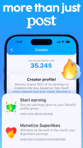 Waveful - Become a Creator screenshot