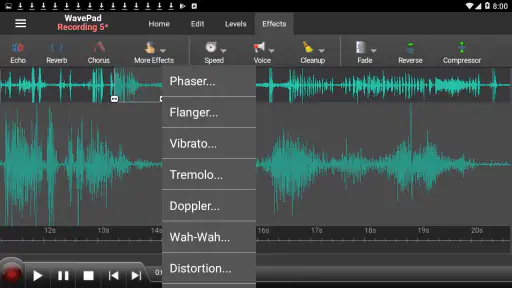 WavePad Audio Editor screenshot