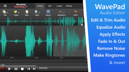 WavePad Audio Editor screenshot
