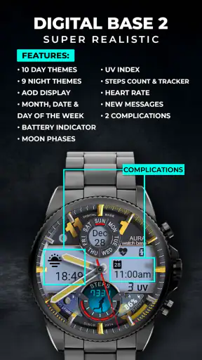WB Digital Base 2 Watch Face screenshot