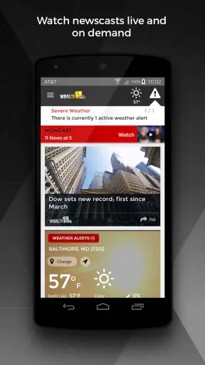 WBAL-TV 11 News and Weather screenshot