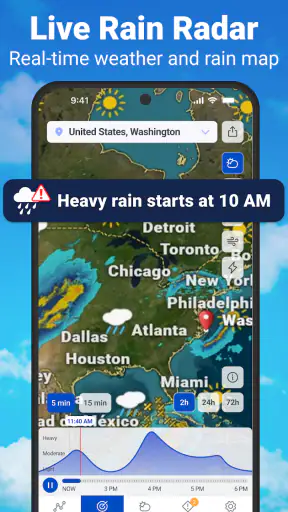 Weather & Rain Radar Forecast screenshot