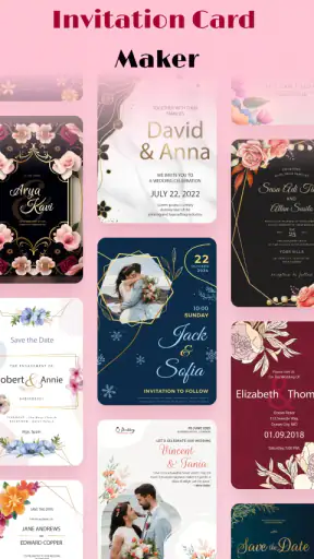 Wedding Invitation Maker App screenshot