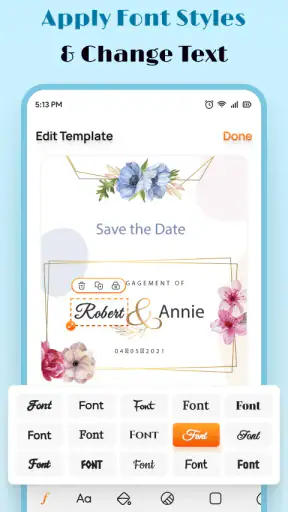 Wedding Invitation Maker App screenshot
