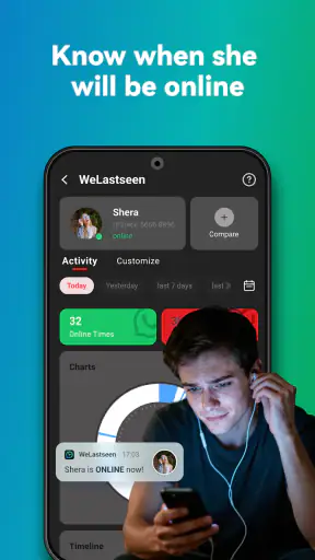 WeLastseen: Chat App tracker screenshot