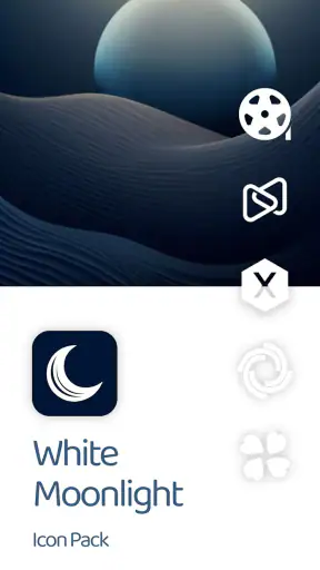 White Moonlight Icon Pack screenshot