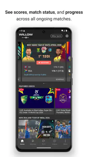 Willow - Watch Live Cricket screenshot