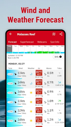 Windfinder: Wind & Weather map screenshot