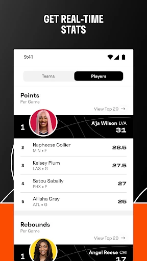 WNBA - Live Games & Scores screenshot