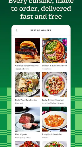 Wonder: Food Delivery screenshot