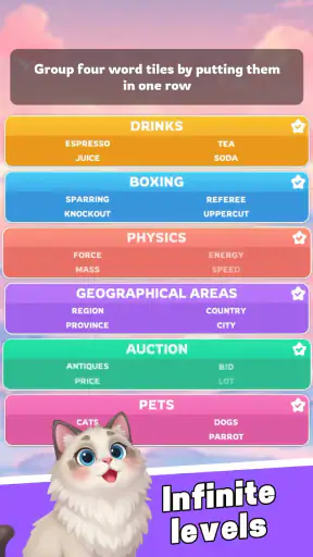 Word Association Sort: Puzzle screenshot