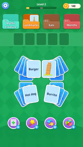 Word Card Sort: Solitaire screenshot