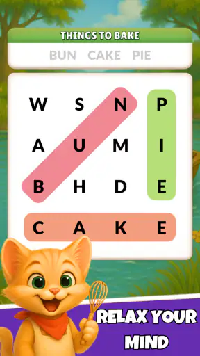Word Search Meow - Cat Puzzle screenshot